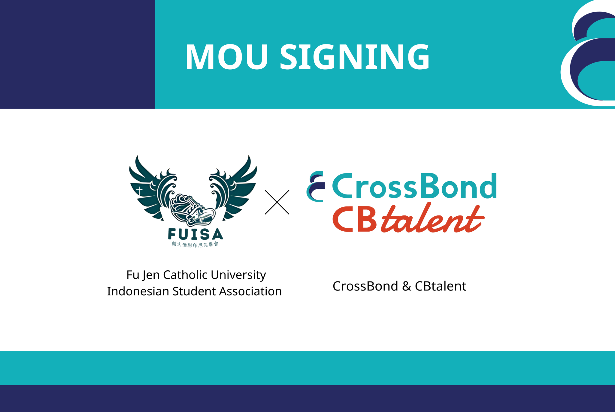 CrossBond & CBtalent MOU Signing with FUISA
