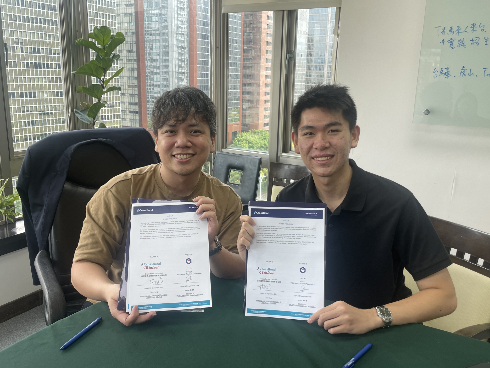 CrossBond x NTUSTISA MOU Signing